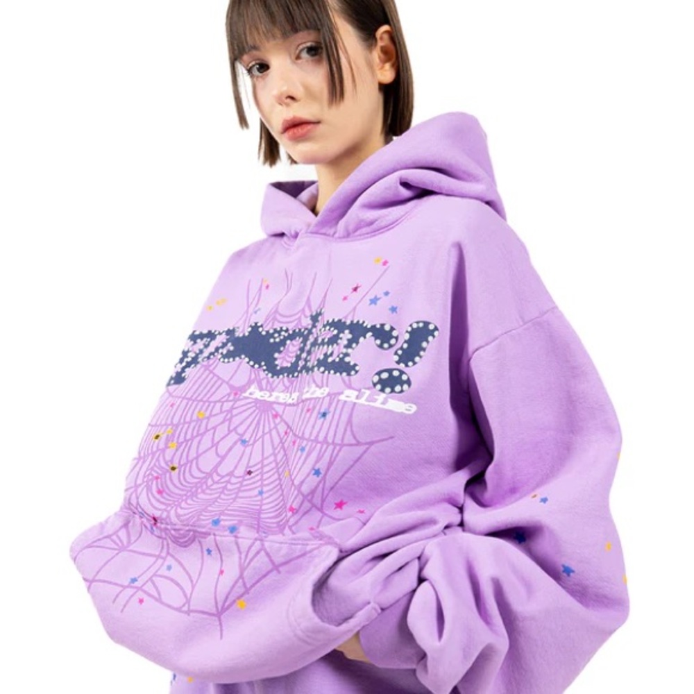 Purple Graphic Hoodie